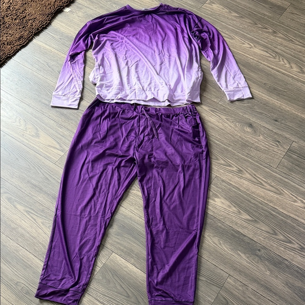SHEIN Purple Ombre Jumpsuit